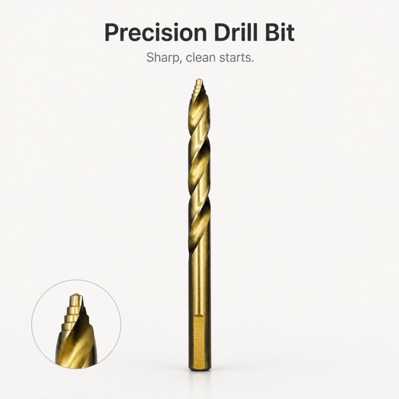 4/5/6/8/10mm 5PCS M35 HSS-E Cobalt Drill Bits Heavy Duty Step Twist Drill Kit for Hardened Steel & Iron Hole Drilling